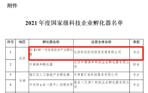 創(chuàng)e 新一代信息技術(shù)產(chǎn)業(yè)孵化器榮膺國(guó)家級(jí)科技企業(yè)孵化器，助力企業(yè)信息技術(shù)咨詢新升級(jí)